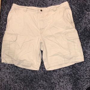 LL Bean Cargo Shorts in Stone Color